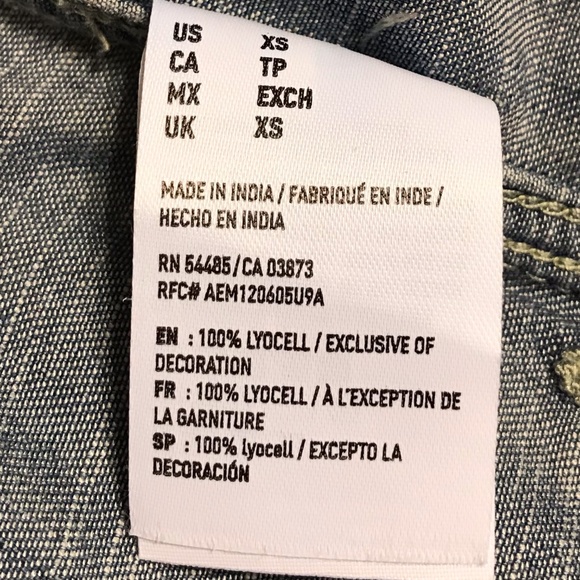 American Eagle Boyfriend Fit Jean Shirt - Picture 5 of 7